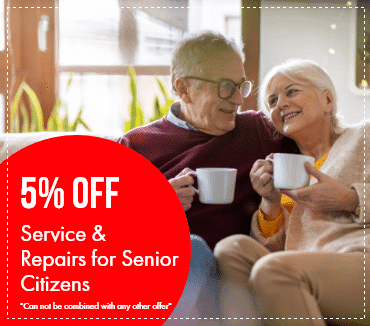 5% off service & repair for senior member